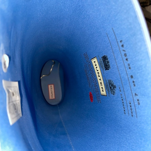 Like new matte baby blue tall hunter boots - Picture 4 of 7